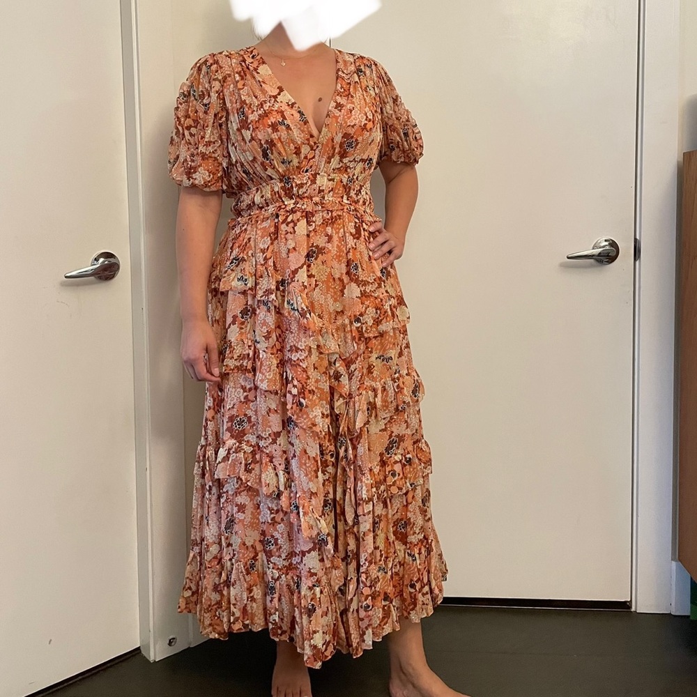 Ulla Johnson silk dress Sz 8 - Picture 4 of 11
